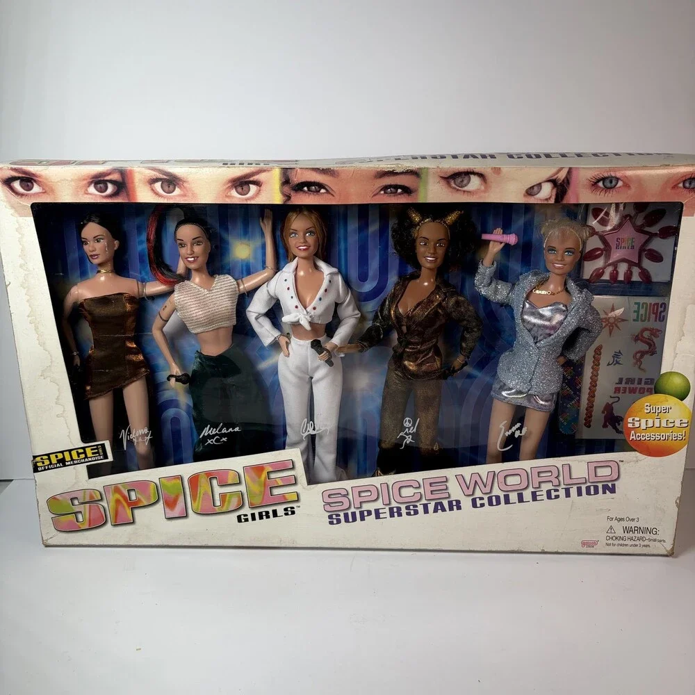 Vintage Spice Girls Spice World Superstar Collection Dolls 5-Pack in Box 1998